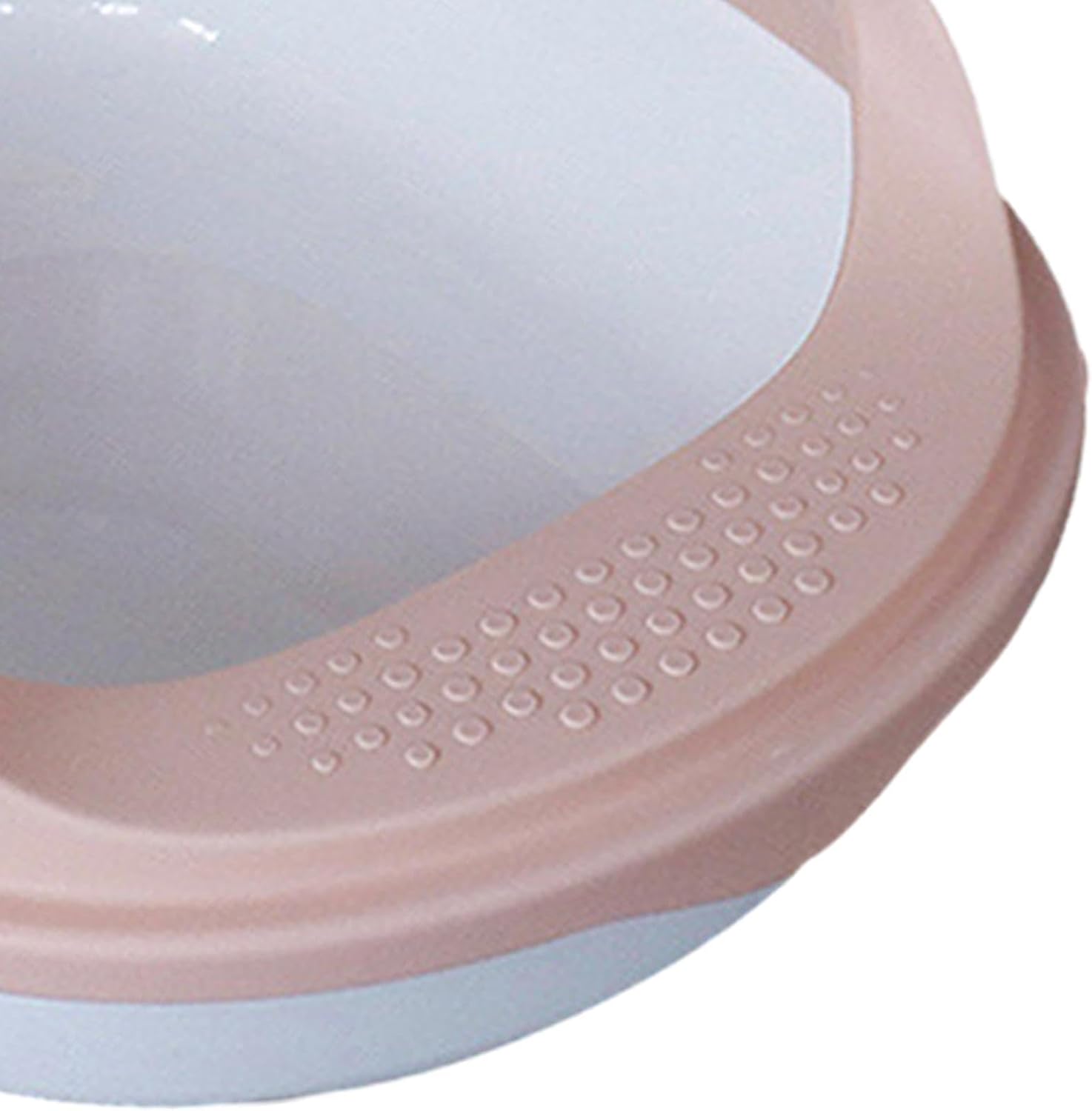 Pet Litter Pan with Scooper, Litter Pans Potty Toilet, Pet Supplies, Easy to Clean, Light Pink 45cm