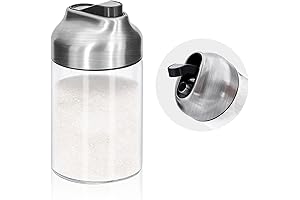 Aelga Glass Sugar Container with Modern, Sleek Design: Enhance Your Coffee, Tea, and Baking Experience.