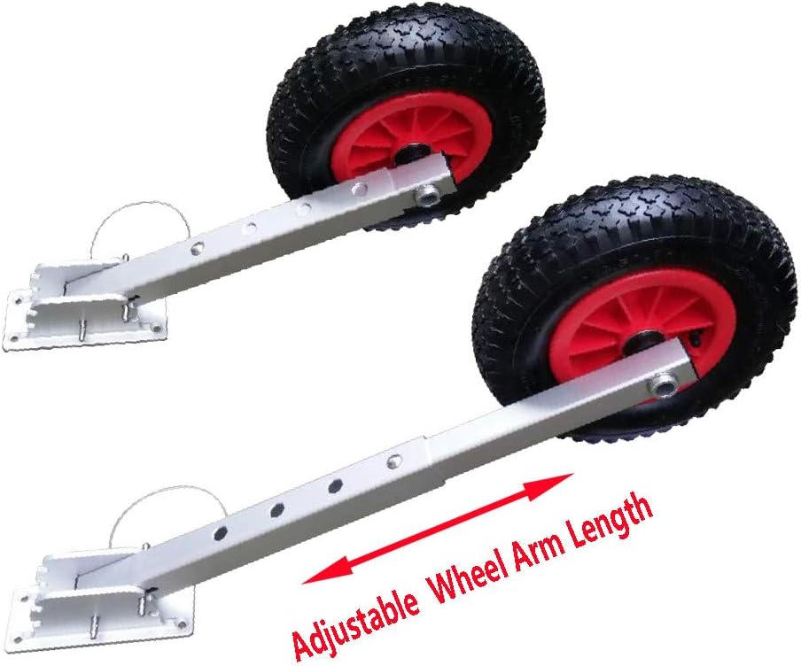 Brocraft Boat Launching Wheels/Boat Launching Dolly 12" Wheels for Inflatable Boats & Aluminum Boats