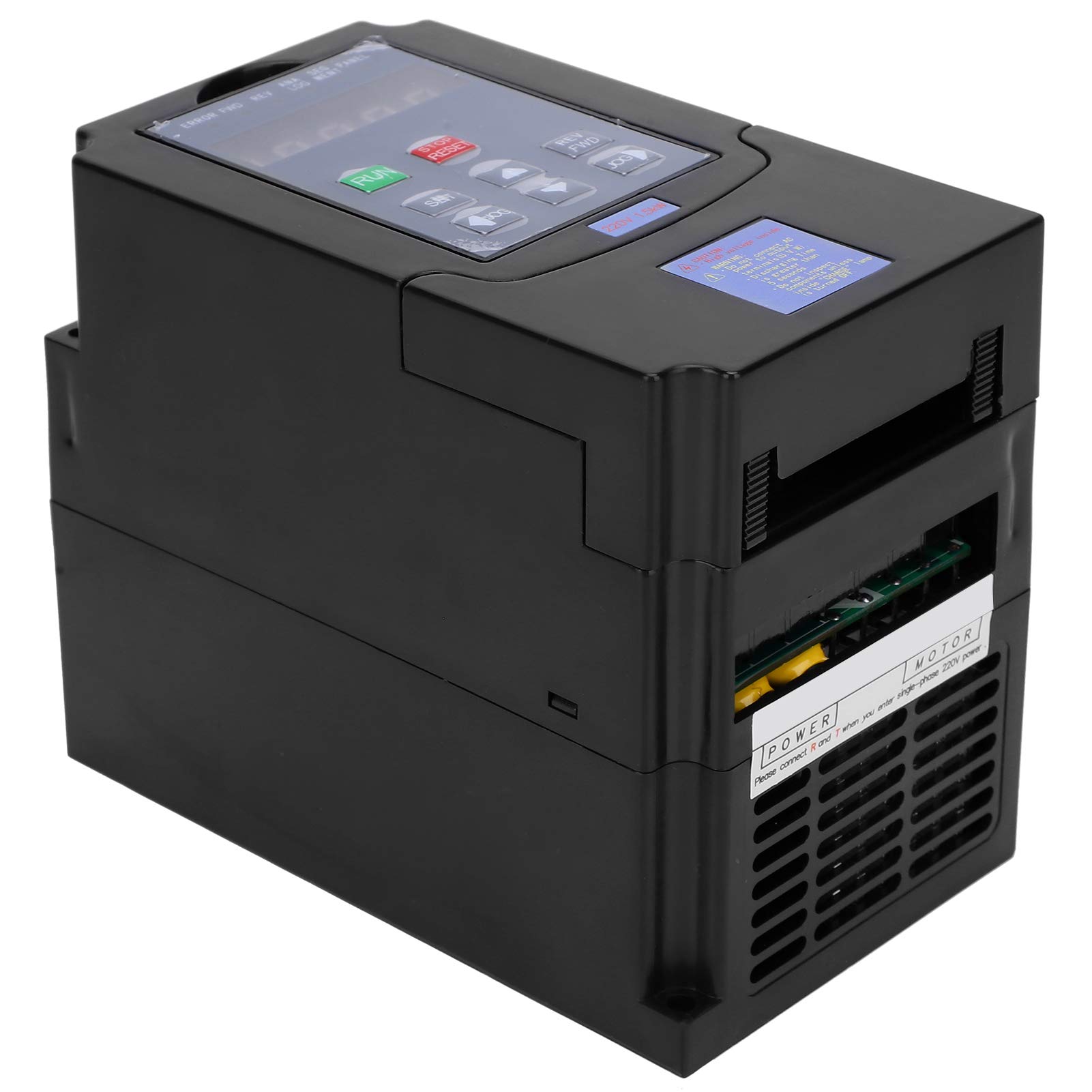 Inverseur de Fréquence Variable 1.5KW, Entrée 1Phase / 3 Phase AC180-250V Sortie Triphasée 220V, Inverseur A2-8015 VFD pour Le Contrôle de la Vitesse du Moteur de Broche