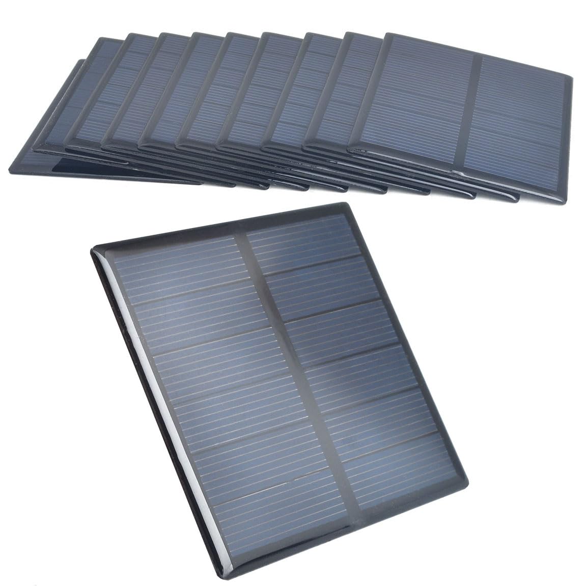 10 Stück MINI Solarpanel 5V 60mA – Polykristallin, 68x37mm, Für DIY-Projekte, Solar-Ladegeräte & Mehr