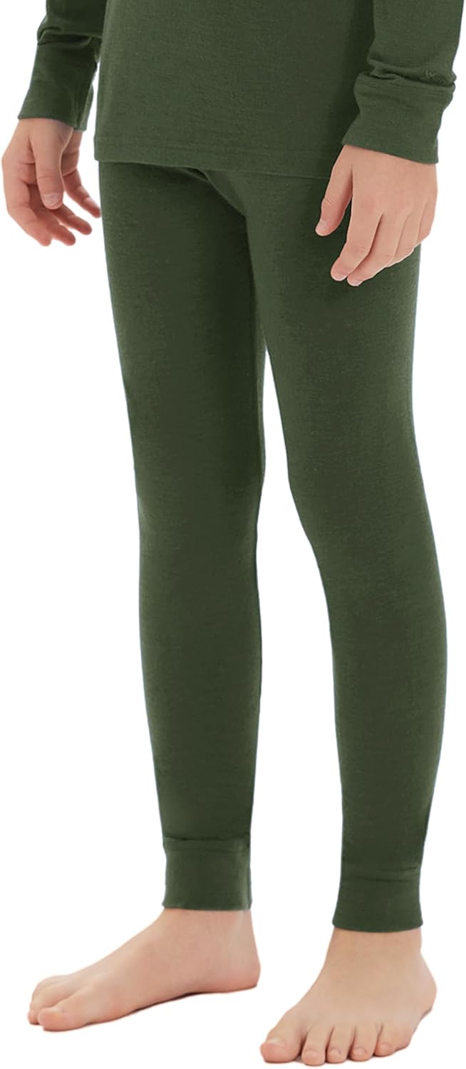 Iguana Unisex Kids 100% Merino Wool Base Layer Pants Thermal Underwear Bottom for Girls and Boys - Image 2
