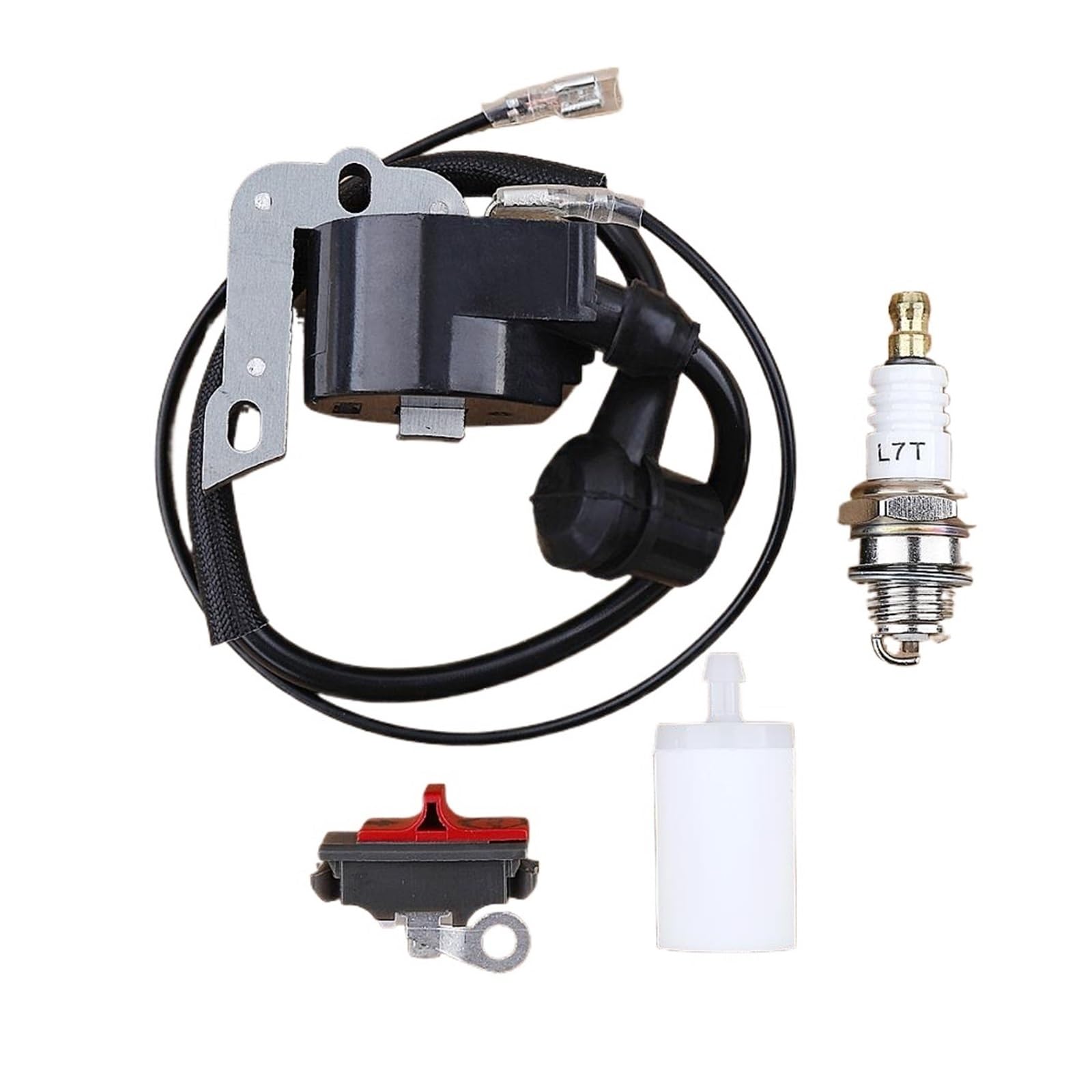 Kit bougie d'allumage et interrupteur d'arrêt pour tronçonneuse 50 51 55 268 272