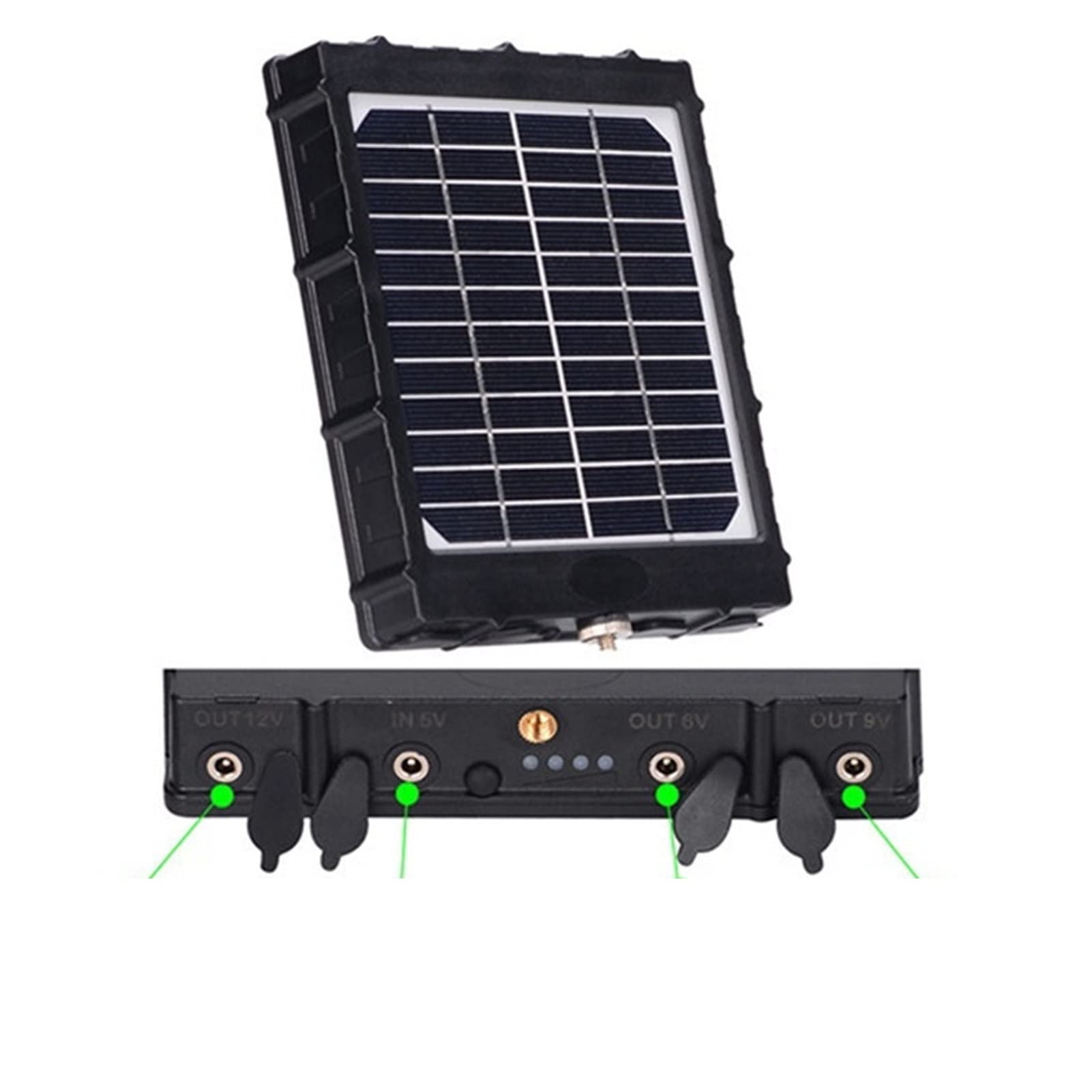 Pannello solare Pannello solare della fotocamera da 4G Trail for le fotografie Traps Batteria esterna Caricabatteria solare 8000mAh Alimentazione solare del polimero della batteria dell'alluminio 8000