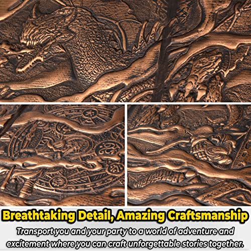 Dnd Dm Screen 5E - D&D Dungeon Master Screen 3D Faux Leather With Customizable Inserts - Dungeons And Dragons Gm / Game Master Accessories Gift For Man Or Woman. Hide Your Dice Rolls, Maps & Books #TOP1