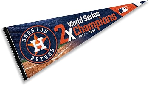 WinCraft Banderín de los Houston Astros 2 Time Champions