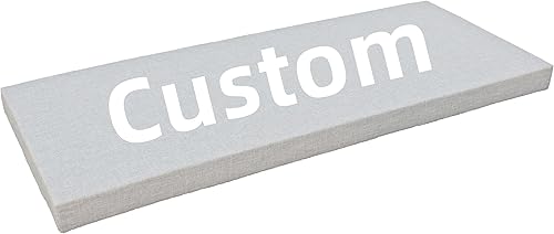 Miniatura 2 de SINCERE Cojín de banco de ventana de bahía de tamaño personalizado, cojines de asiento de chimenea, cojín de espuma personalizado, cojines de banco