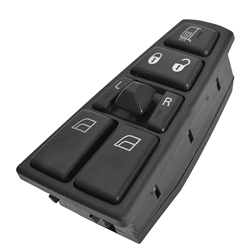 Interruptor de botón de ventana eléctrica delantera izquierda para reemplazo del panel lateral del conductor para 2004-2012 Volvo Truck FH12 FH13 FM
