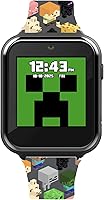 Vista 2 de Minecraft - Reloj inteligente LED interactivo con temática de juegos para niños, 10 caras intercambiables, contador de pasos, calculadora