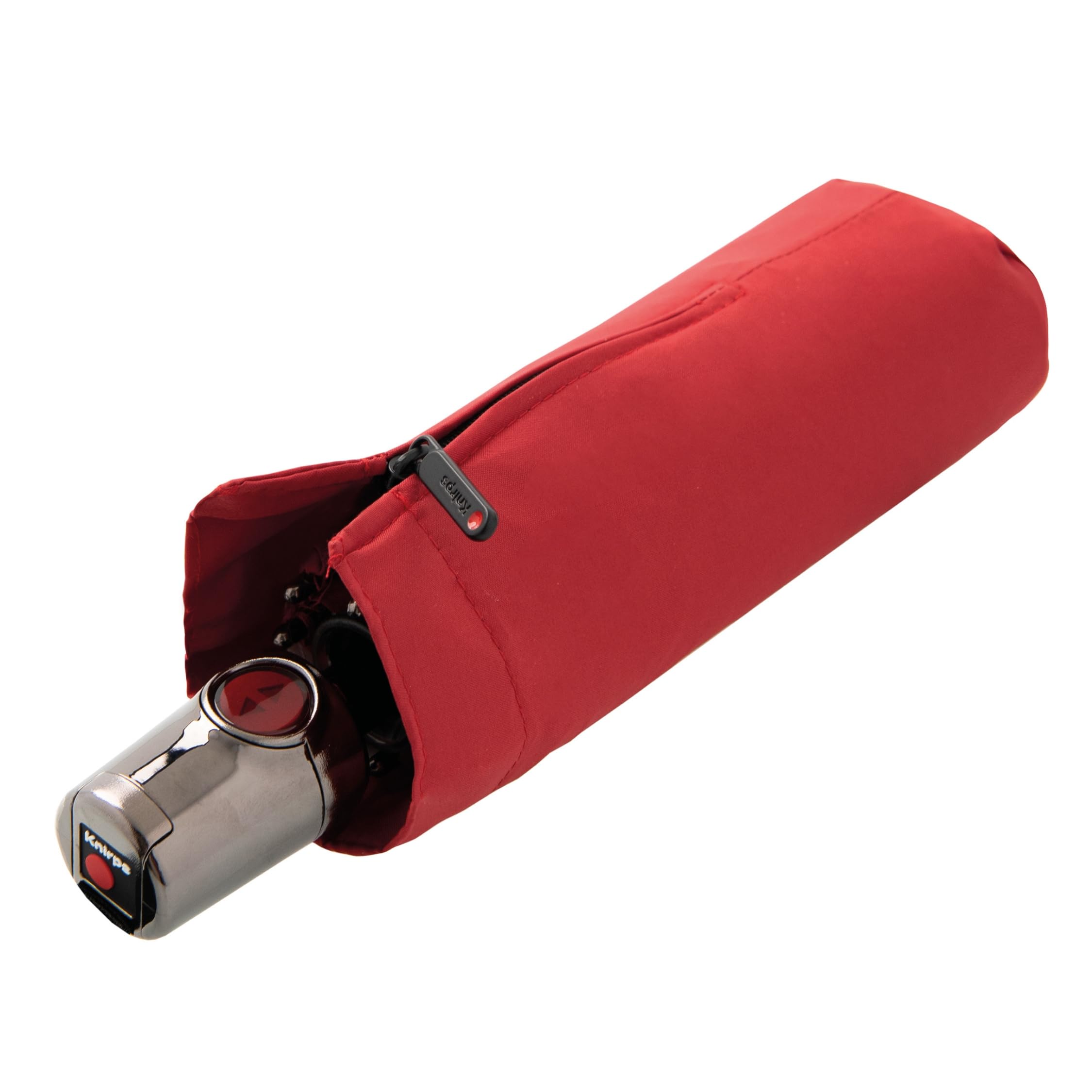 Knirps Taschenschirm T.100 Small Duomatic mit Schutzhülle I Kleiner Regenschirm mit Duomatic-Funktion I Auf-Zu-Automatik I Taschenregenschirm mit Drucktaste I Regenschirm automatisch