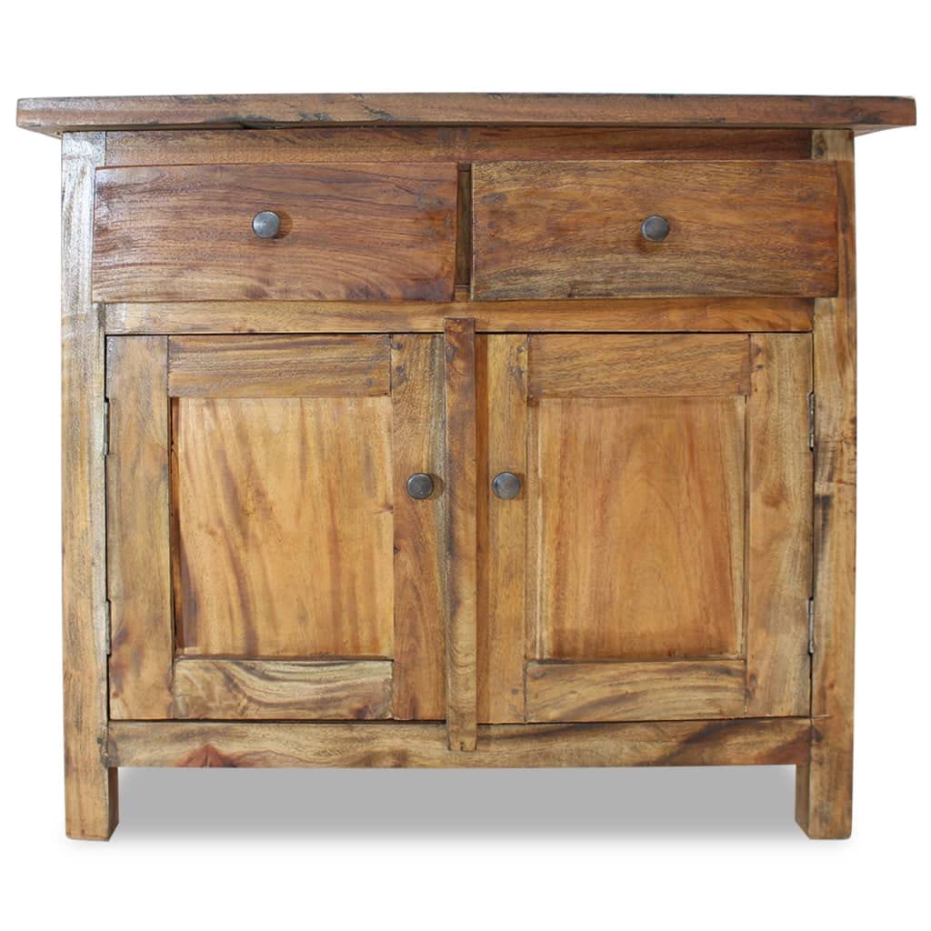 Kredens z litego drewna 75 x 30 x 65 cm, komoda na korytarz, szafka komodowa, szafka na pranie do sypialni