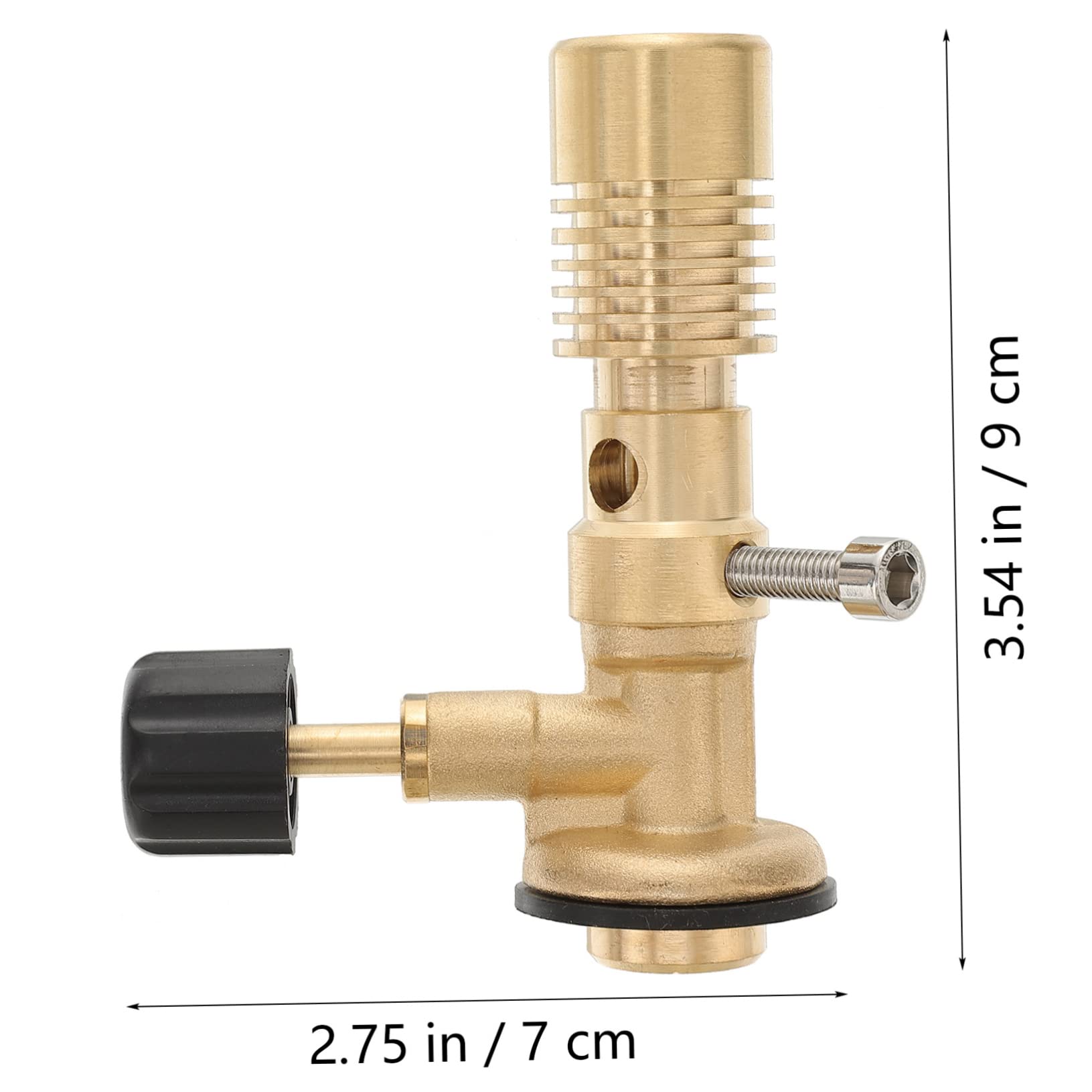 PRETYZOOM Portable Bunsen Burner Lab Gas Burner Head Precision Control Brass Construction