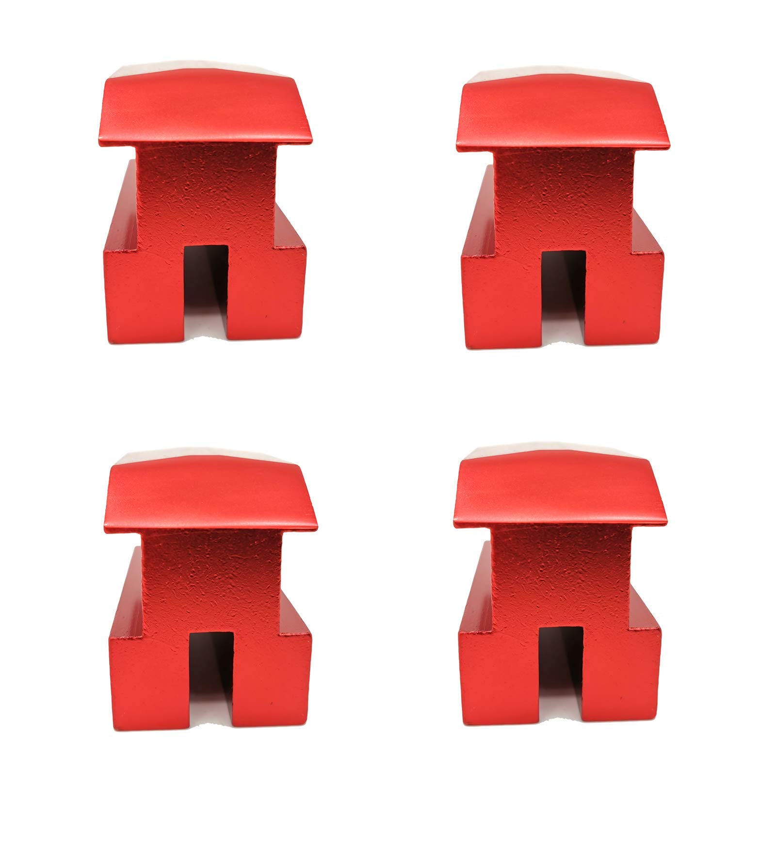 Jack Lift Pad Anodized Aluminum for Camaro 6th Gen for Chevrolet Jack Pad Except Convertable 4 Pieces Red 2012 2016 2017 2018 2019 2021 (Red)