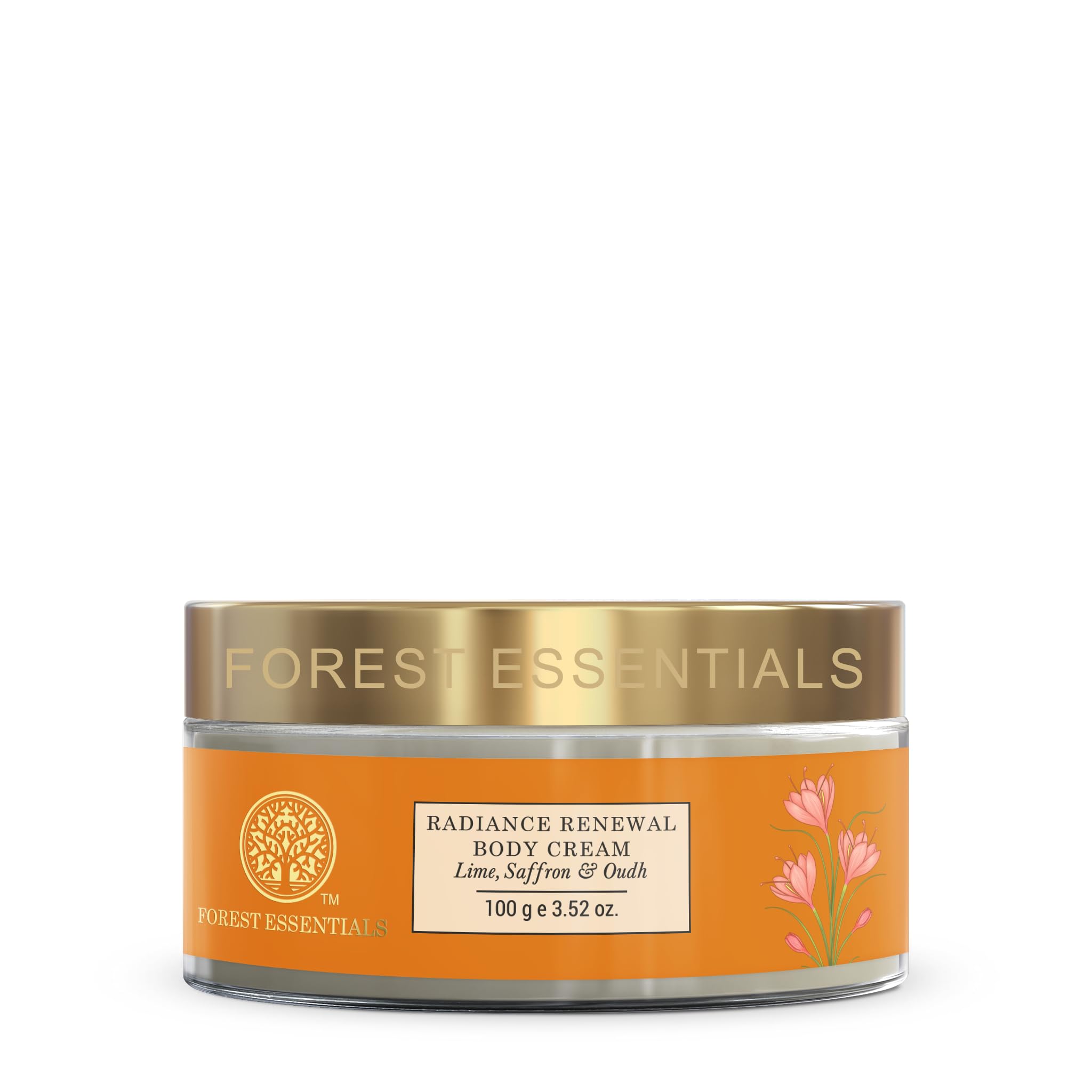 Forest Essentials Radiance Renewal Body Cream Lime Saffron Oudh | Ayurvedic Moisturising Body Cream for Dry Skin | Shea Butter & Oudh Essential Oil for Glowing Skin-picture-33