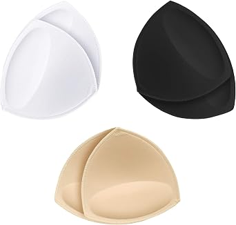 Removable Bra Pads Inserts Women's Comfy Sports Cups Bra Insert for BIkini Top Swimsuit