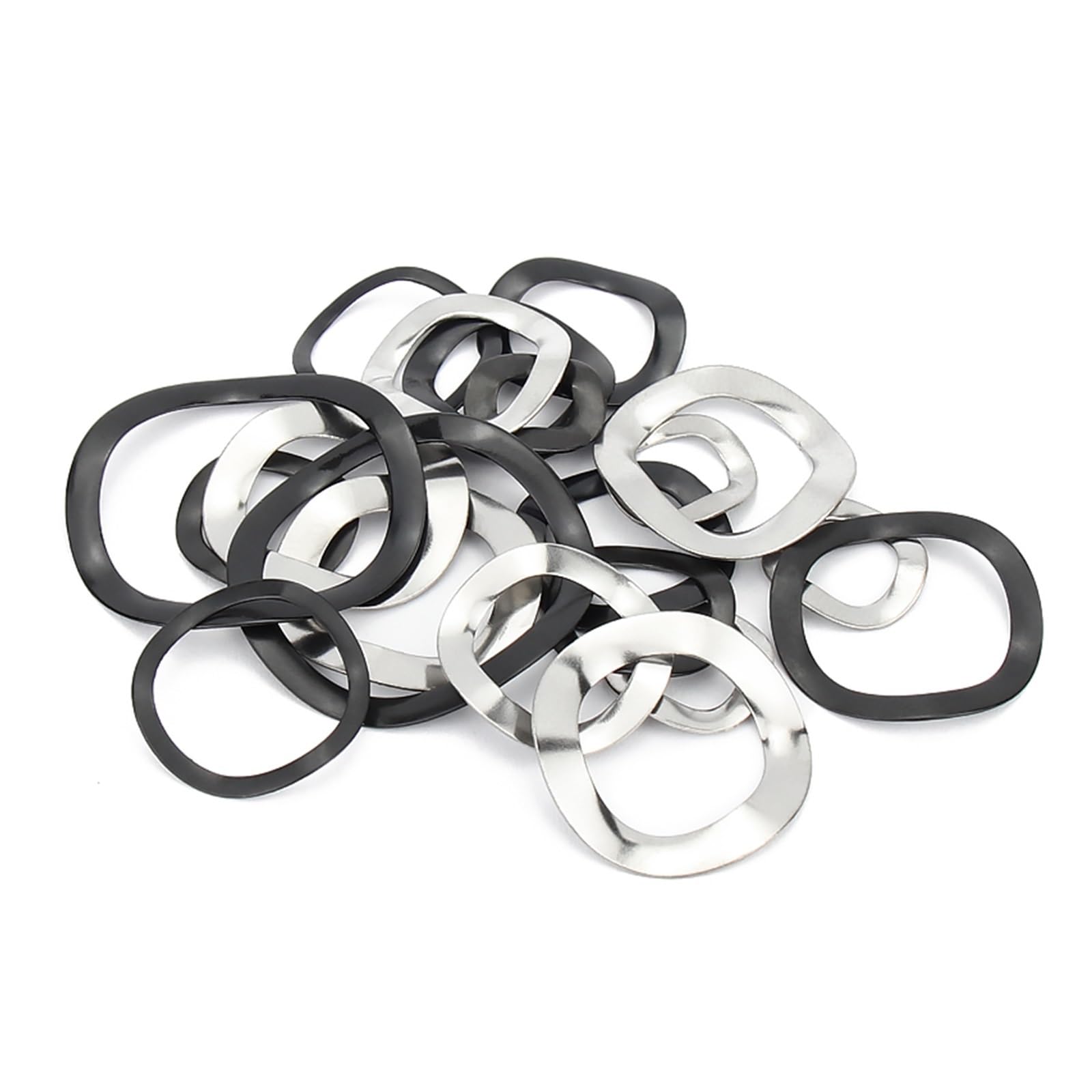 Arandelas elásticas onduladas y arrugadas 65 Arandela ondulada de acero inoxidable 304 de acero al manganeso M3-M118 3/5/6/7 Onda 10/50/100 piezas(100pcs,65 steel M70x79x0.6)