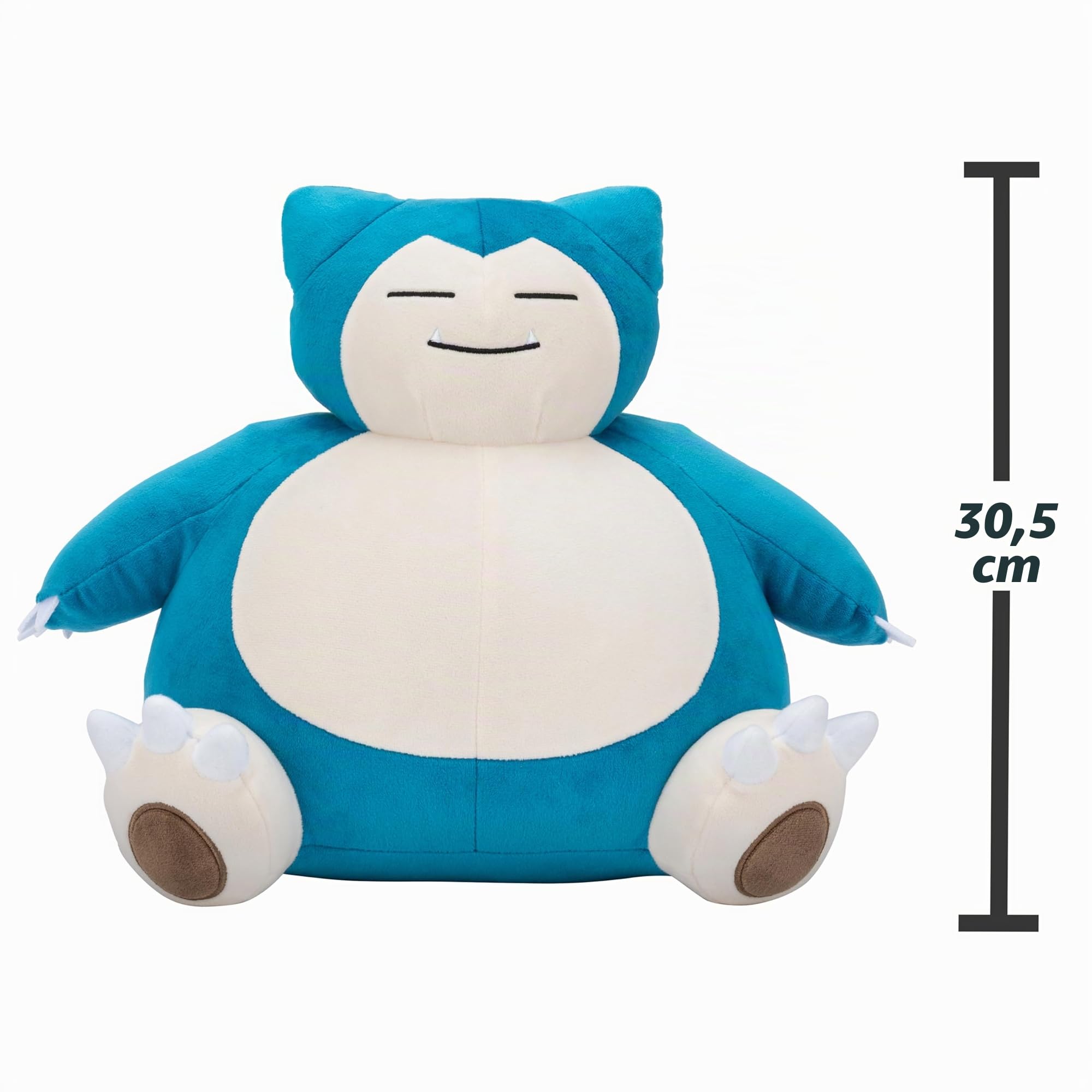 Pokémon Peluche Ronflex - Peluche morbido da 30 cm con dettagli autentici