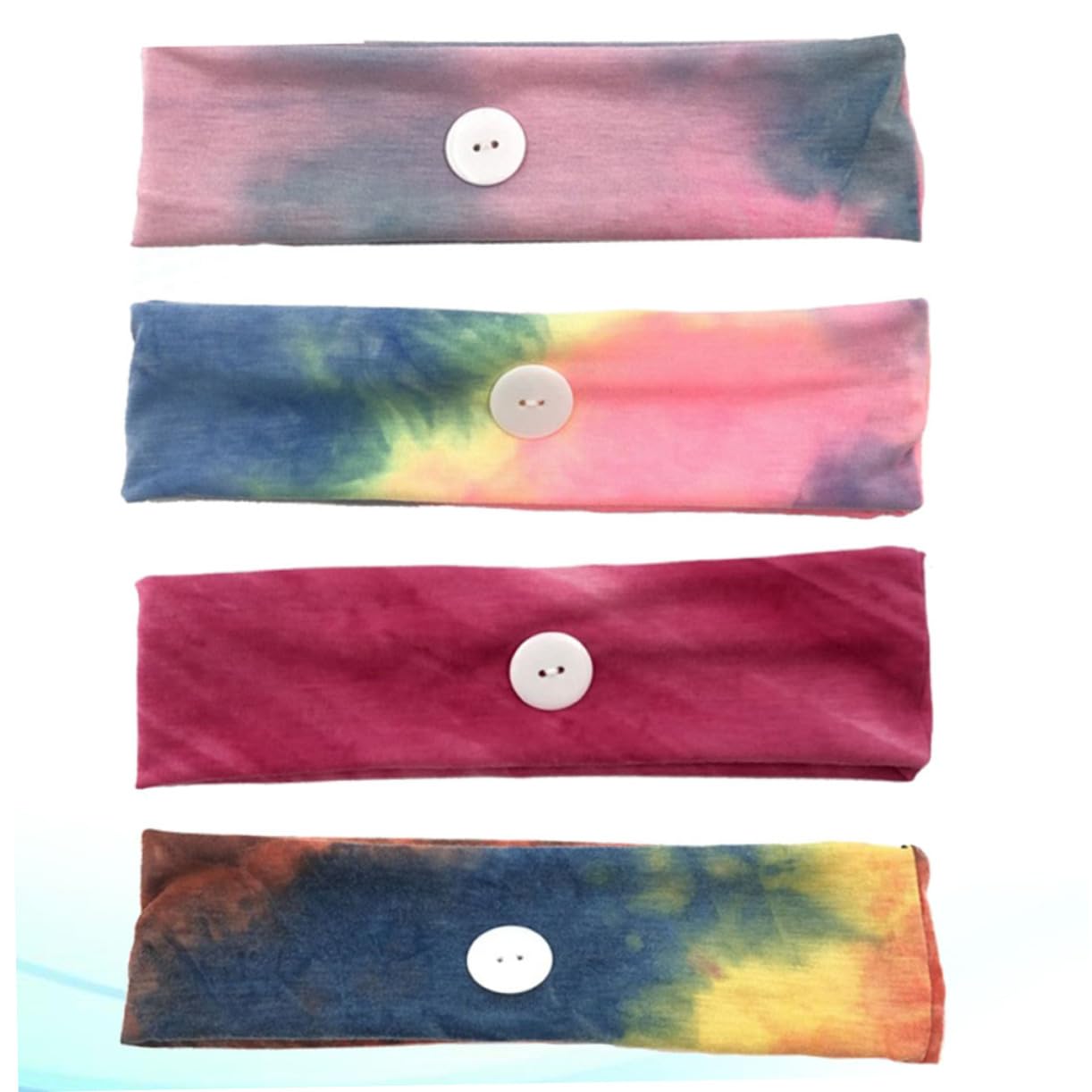 FOMIYES 3 Set Di Fasce Strette Per Donna Fasce Sportive Polsini Morbidi E Traspiranti Fasce Per Con Bottoni Grigio Rosato Rosso 4 Pezzi*3