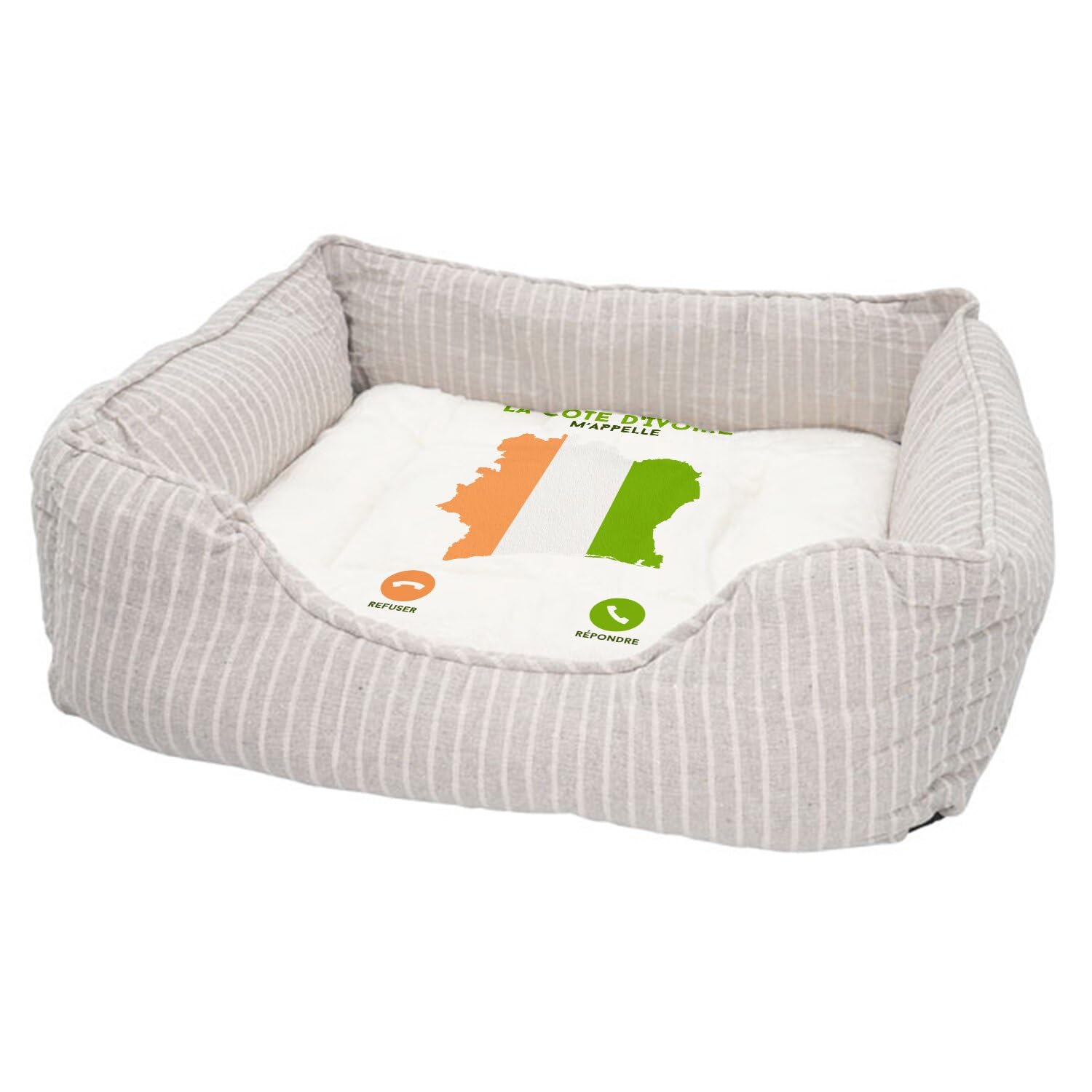 Panier pour chien et chat Côte d'Ivoire lit déhoussable et lavable à base antidérapante