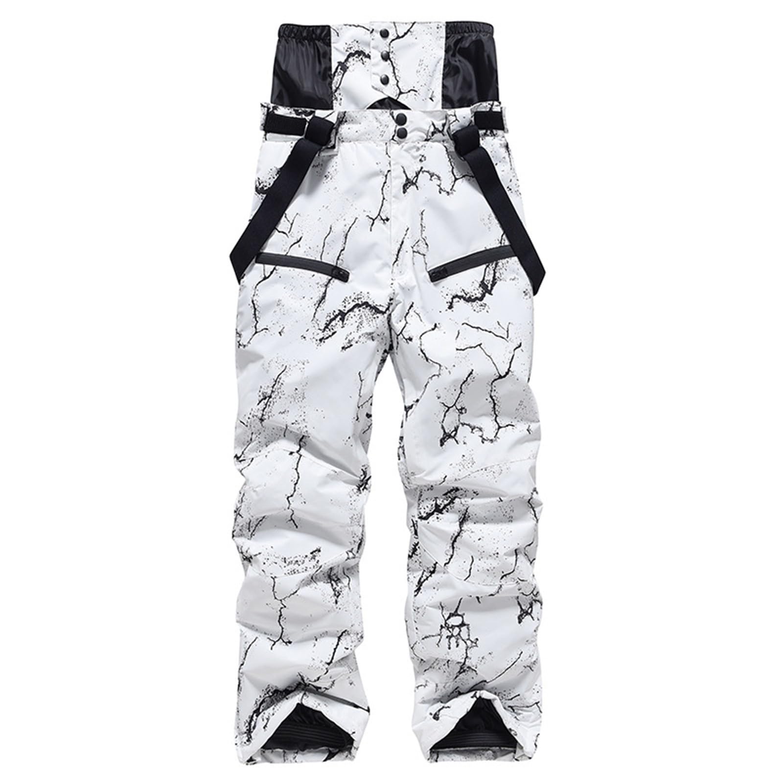 Damen Herren Skihose Langgröße Wasserdicht Schneehose Winter Winddichte Ski Hosen Für Männer Warm Gefütterte Snowboardhose Mit Verstellbarer Träger Ski Hose Skilanglaufhose Outdoorhose Mit Hosenträger