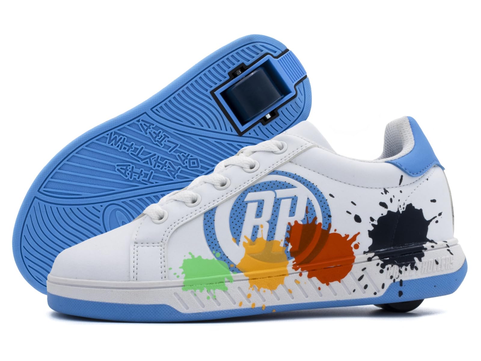 BREEZY ROLLERS Zapatos con Ruedas para Niños | Zapatillas-Patines Infantiles | De Zapatos Callejeros a Patines en Segundos | Sistema de Clic Patentado | Zapatillas con Ruedas para Niñas y Niños
