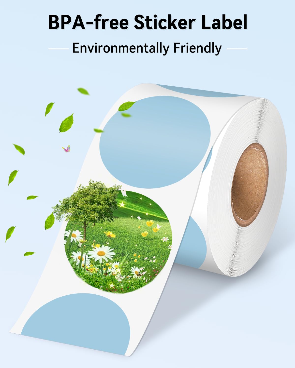 Etichette Termiche Rotonde Phomemo 2 Pollici - 750 Etichette Autoadesive Per Loghi E Codici QR - Foto 5