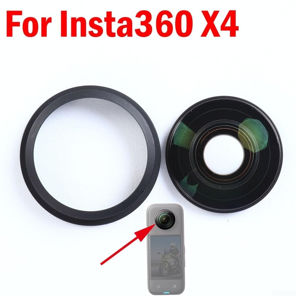 Obiettivo in vetro ottico di alta qualità per fotocamera Insta360 X4, parti di ricambio per accessori per obiettivo fotocamera panoramica