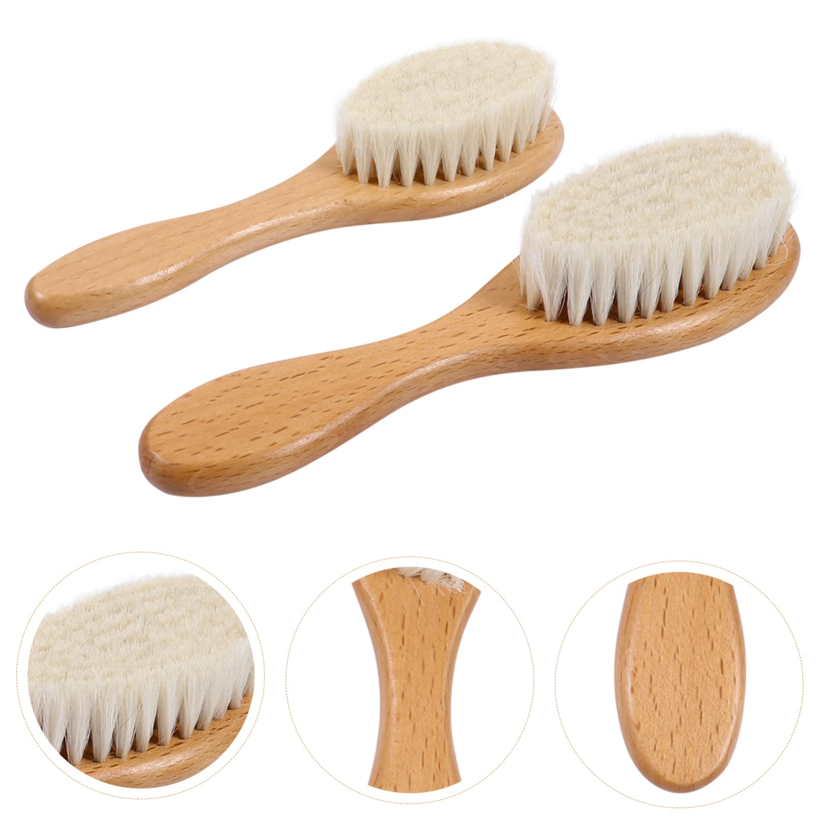 Beavorty 6 Pz spazzola per di lana spazzola da tascabile barba di lana strumento di depilazione spazzola per lo styling della barba pulito spazzola per la pulizia