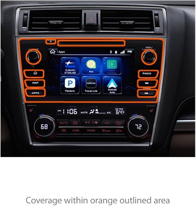 BoxWave Protector de Pantalla para Subaru 2018 Outback 8in (2-Pack) Crystal miniatura 3