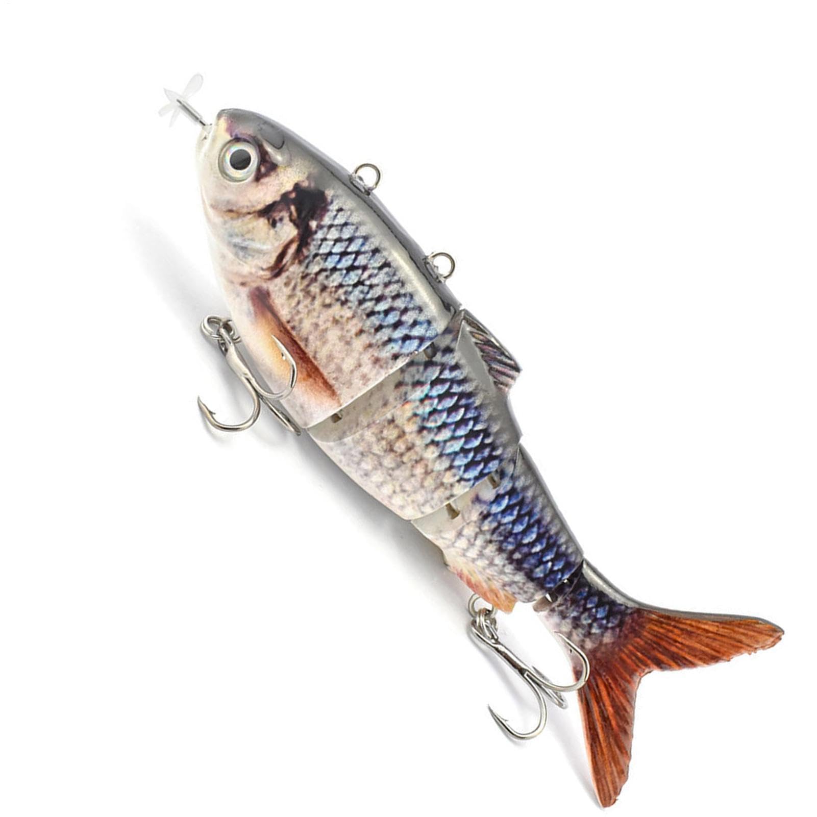 USB Ricaricabile Esca da Pesca Esca da Nuoto con Ganci