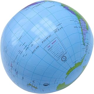 Generic Inflatable Earth Globe 40cm Globe Map Beach Ball for Beach Playing School Chidren