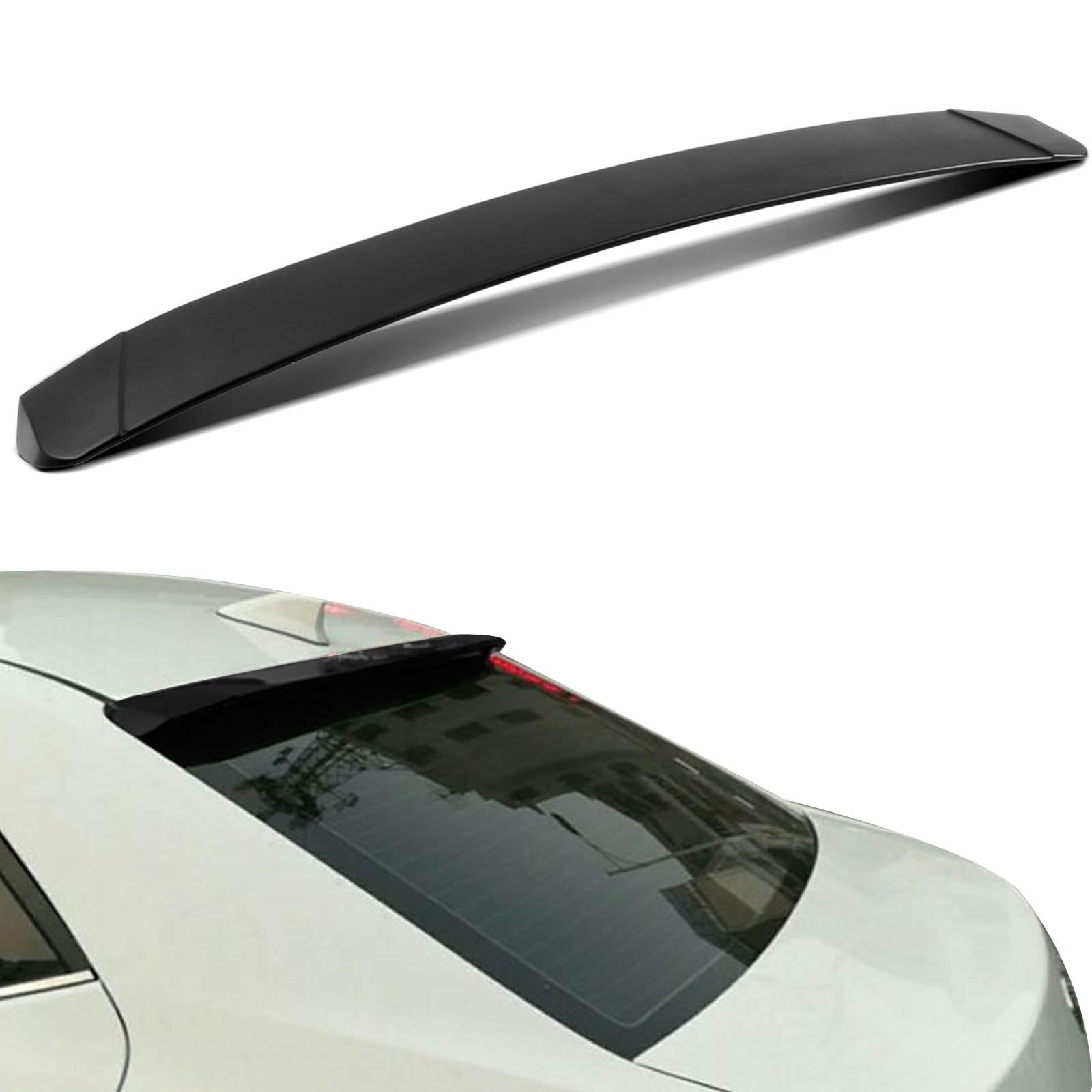 SCITOO ABS Black Rear Window Top Roof Spoiler Wing Exterior Accessories Styling Kits Replacement for Toyota Corolla 4-Door Sedan XLE