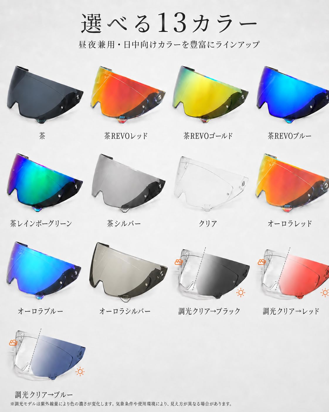 Amazon.co.jp: 日夜対応・視界クリアヘルメットシールド 【RUROC