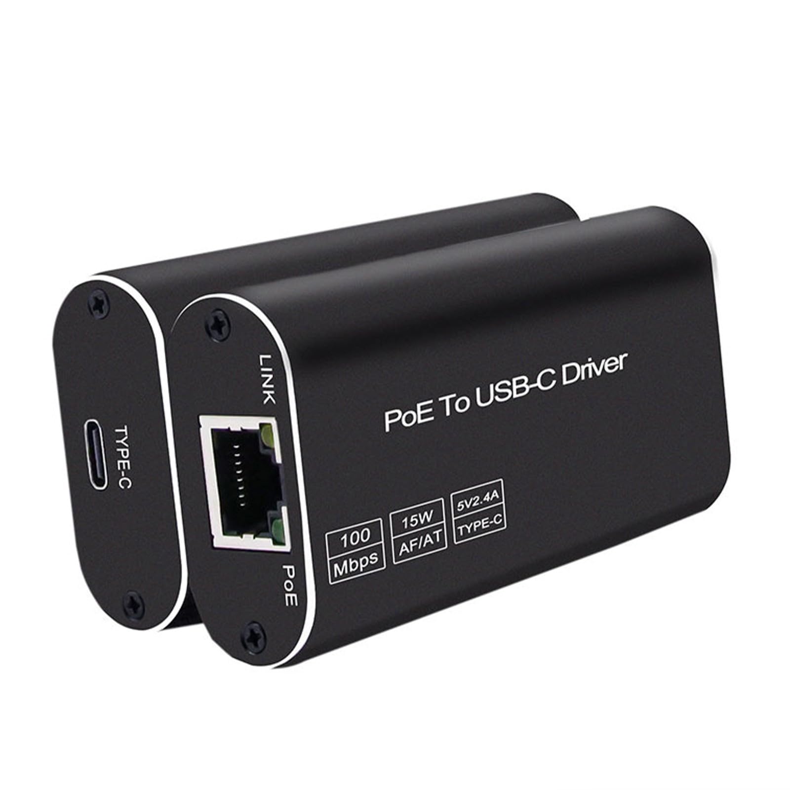 Adaptateur d'alimentation Ethernet vers type C pour appareil USB C, convertisseurs USB C pour usage domestique et bureau, design compact