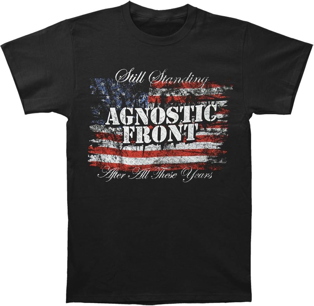 Agnostic Front Men's Flag T-shirt XX-Large Black