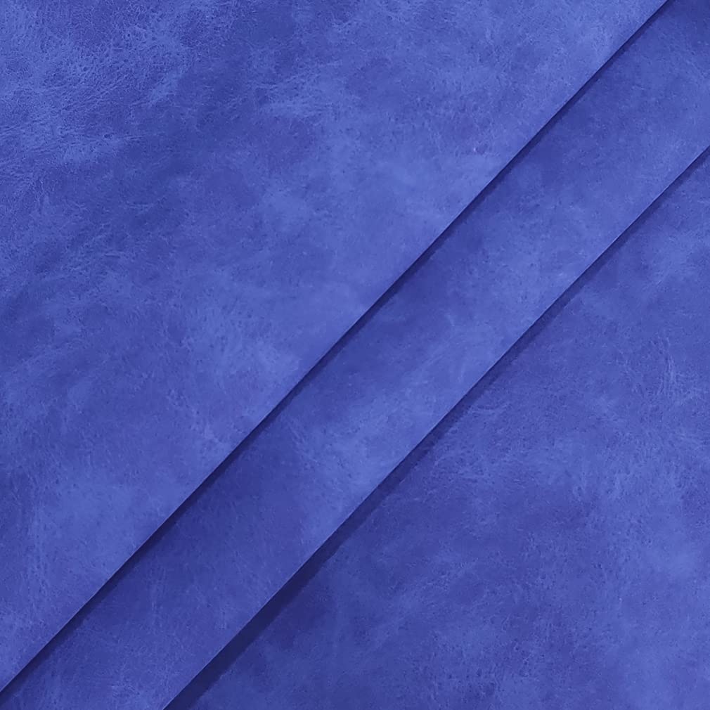 XHT Suede Faux Leather Fabric 30x135cm Waterproof Synthetic PU Leather for Earrings Pouches Hair Bows Making (Navy Blue) - Image 2