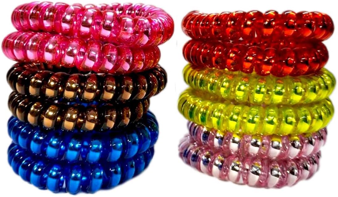 Wizme Navratri Kanjak Poojan Gift Set Items for Kanya Girls Multicolor (Colorful Rubber Bands Set of 12)