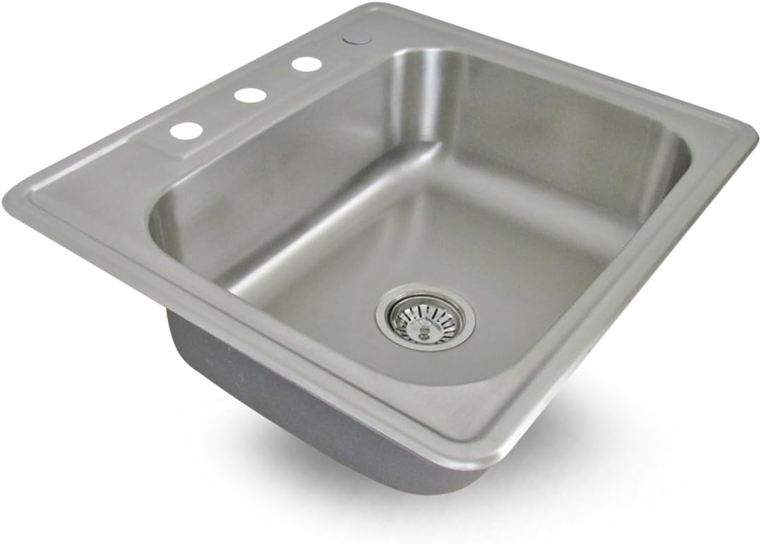 Sink Smart 960 | 25 Inch Single Bowl | Drop-In | Stainless Steel Kitchen Sink