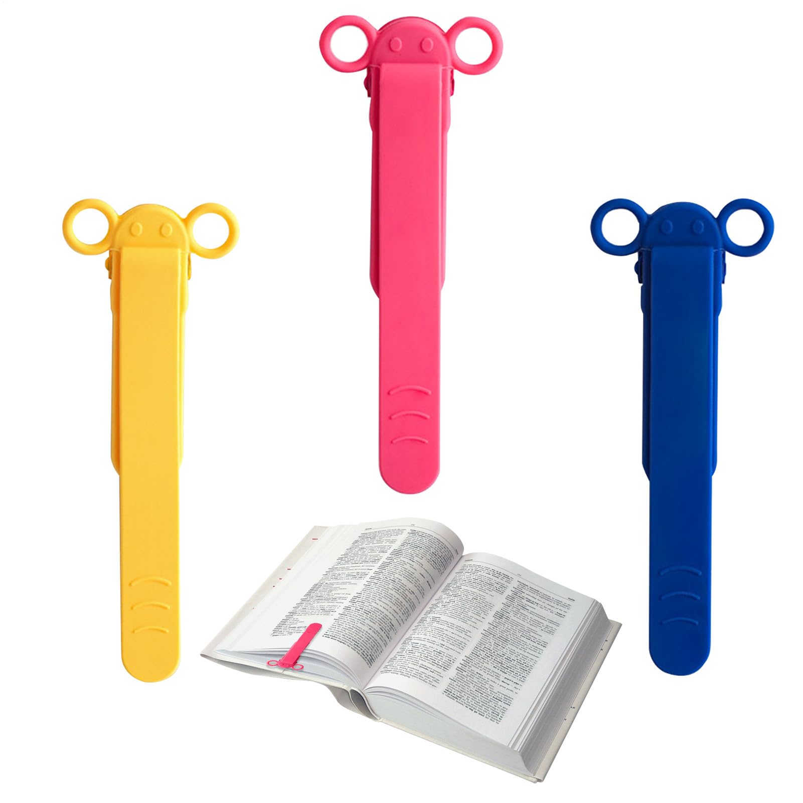 Magnetic Bookmark | Bookmarks For Reading - Custom Magnet Book | Silicone Book Brands, Bookmark For Kids, Book Lovers, Blue, Yellow