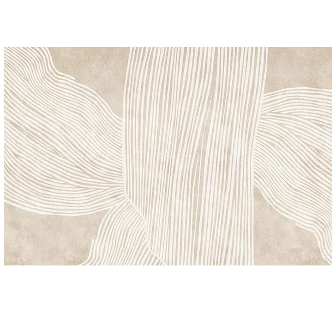 Tapis de salon moelleux couleur crème idéal pour une chambre à coucher cocooning