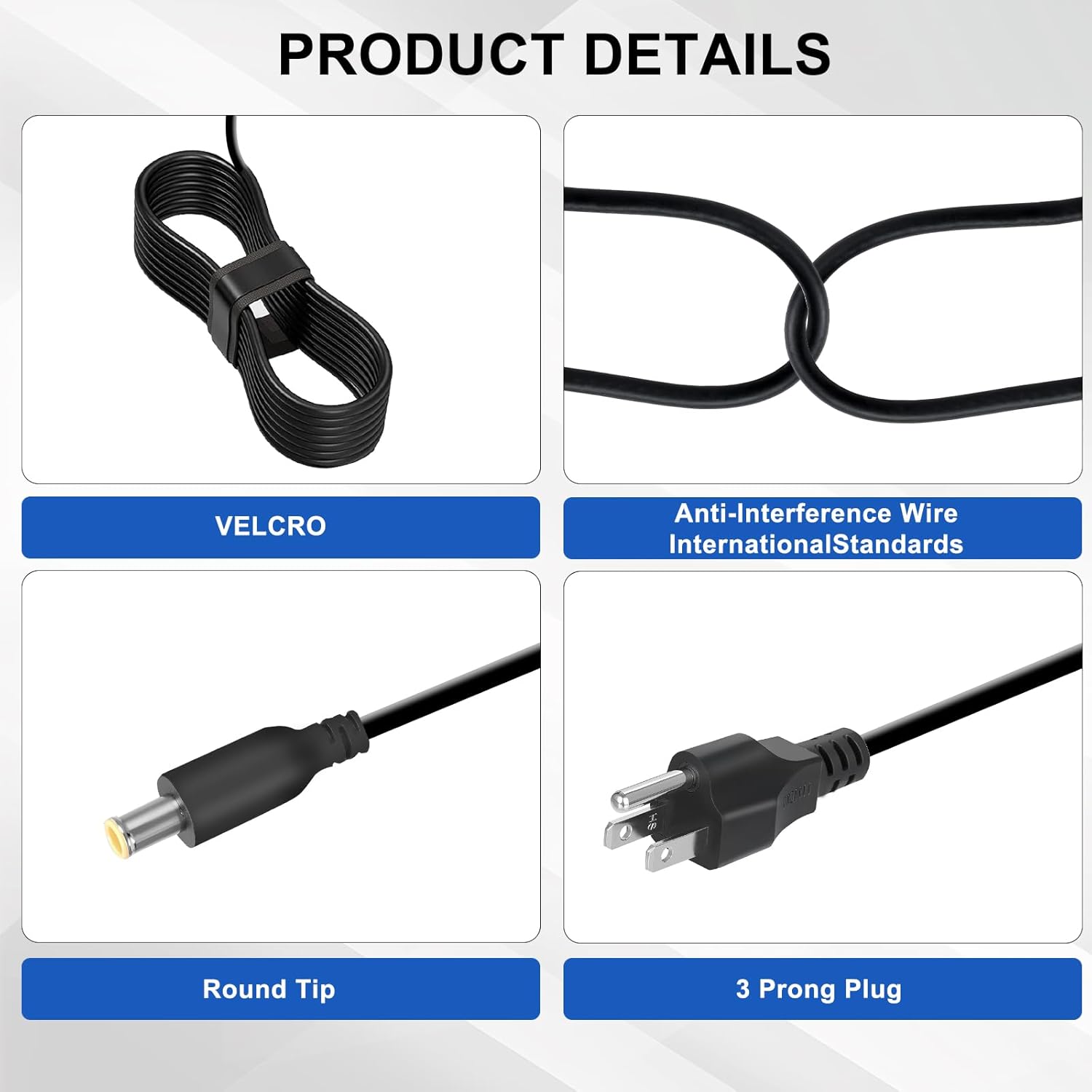 19.5V Power Supply Cord Compatible with Sony KDL-55W805C KD-55X720E KDL-55W800C XBR-43X800E XBR-43X800D XBR-49X800E XBR-49X800D XBR-55X850D KD-43X720E TV Supply Adapter Charger
