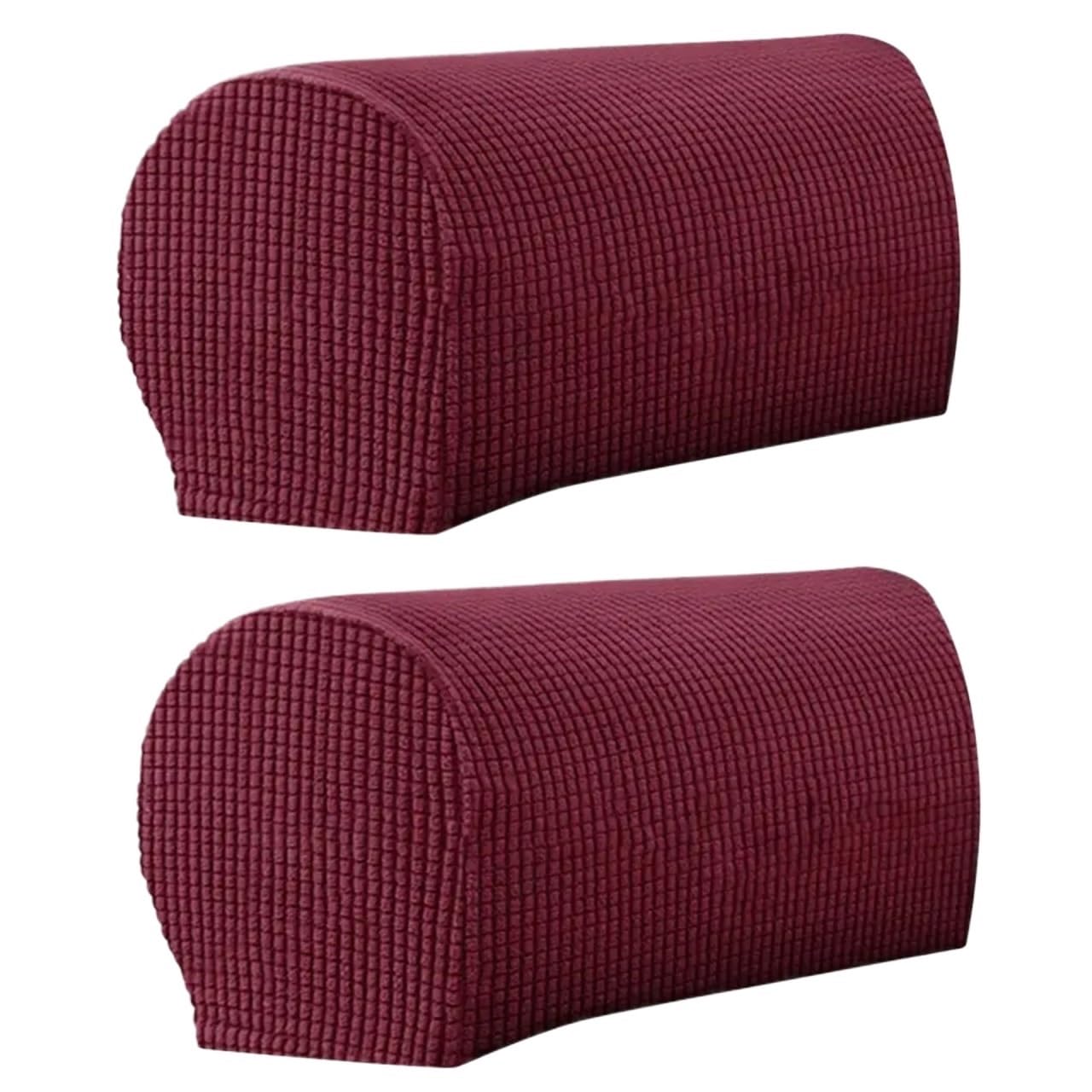 Zovloer Arm Chair Covers 3sets Sofa Arm Protector Solid Color Anti-Slip Armrest Slipcover High Elastic Chair Covers Decorative For Recliner Armchairs Sofas Couch(ColorB)