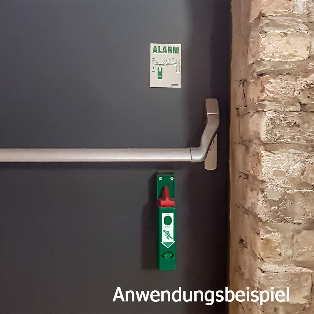 GFS EH Türwächter ohne Voralarm, gemäß DIN EN 1125, für Panikstangen, GfS Markenware, Art.-Nr. 994000 | Türwächter Notausgang | Fluchttürwächter | Türwächter Alarm