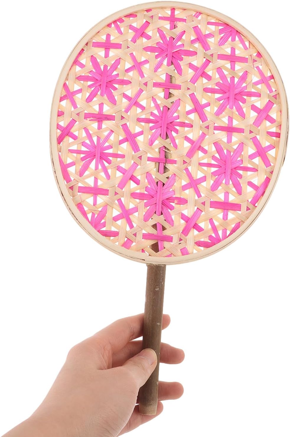 LIFKOME Traditional Chinese Style Hand Fan for Women, Unique Molding Design, Provides Cooling Airflow and Keeps You Cool, for Home and Casual Outings, Rustic Summer Hand Fan