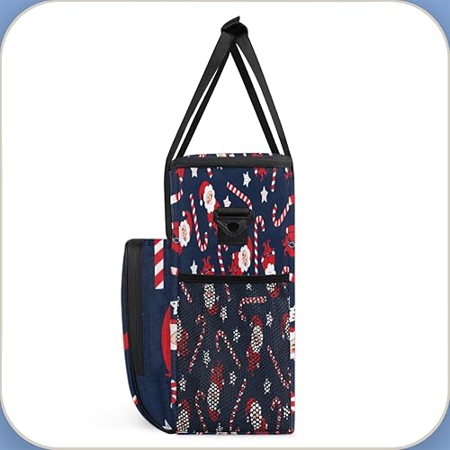 Miniatura 4 de Cafetera de bastón de caramelo con estrellas de Papá Noel de Navidad, bolsa de transporte de viaje, bolsa de almacenamiento compatible con Keurig