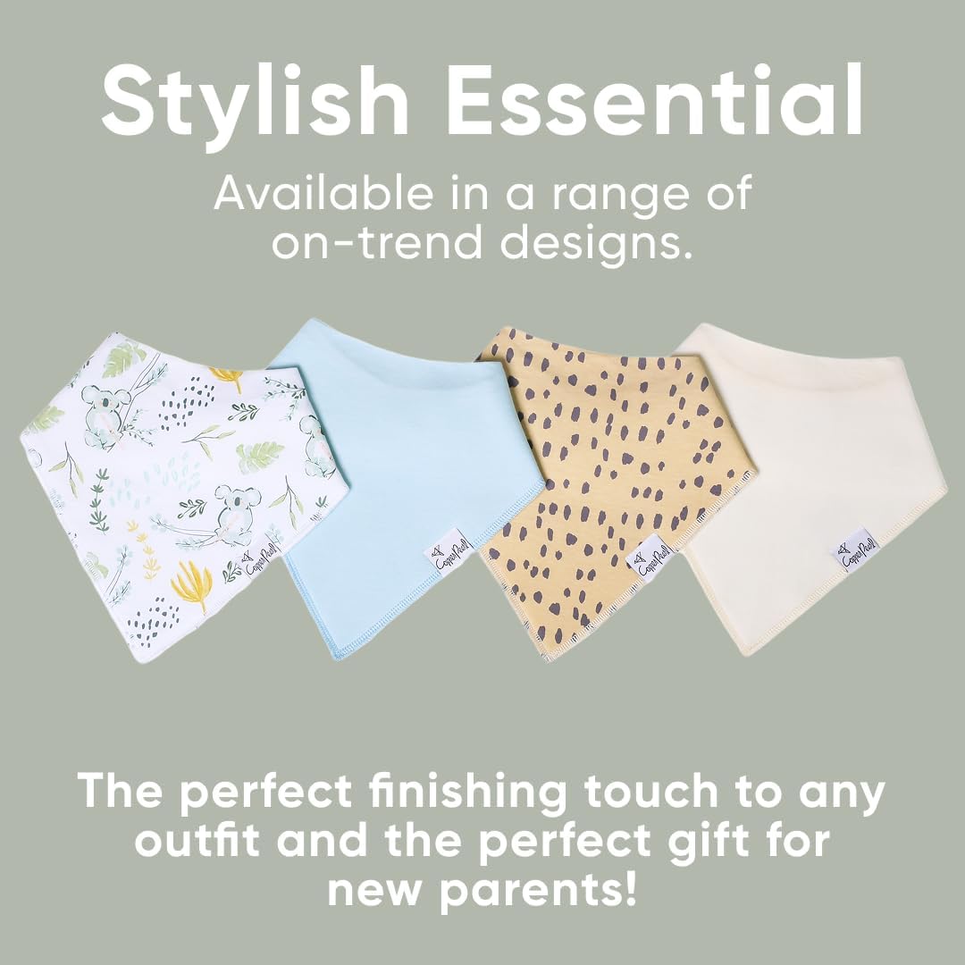Copper Pearl Baby Bandana Drool Bibs for Drooling and Teething 4 Pack Gift Set Aussie - Image 7