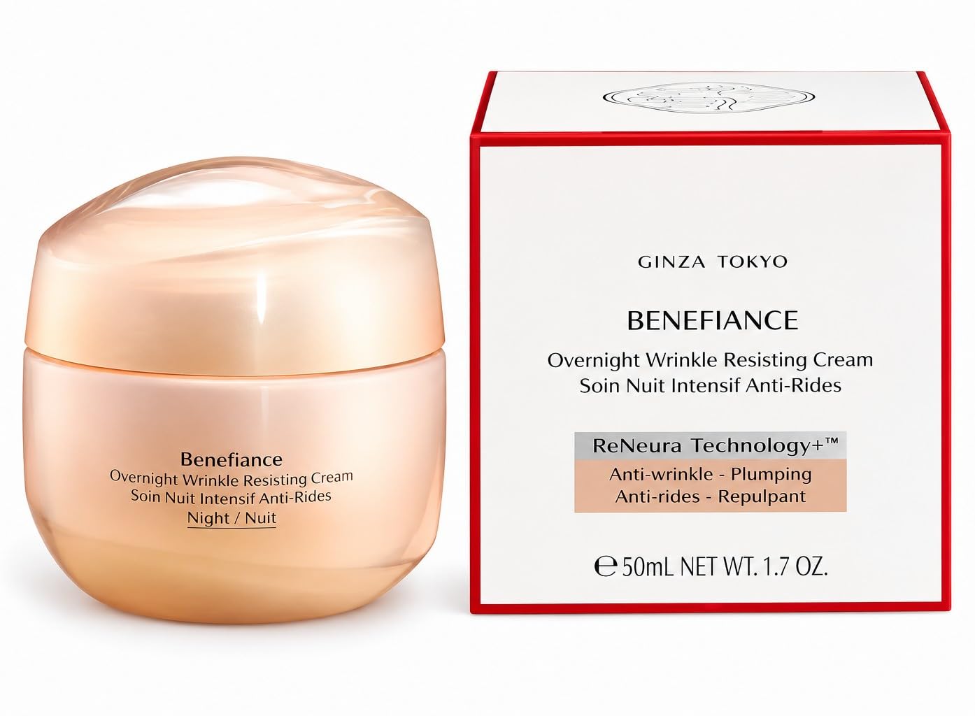 Shiseid Benefiance Overnight Wrinkle Resisting Cream, krem przeciwzmarszczkowy na noc, 50 ml