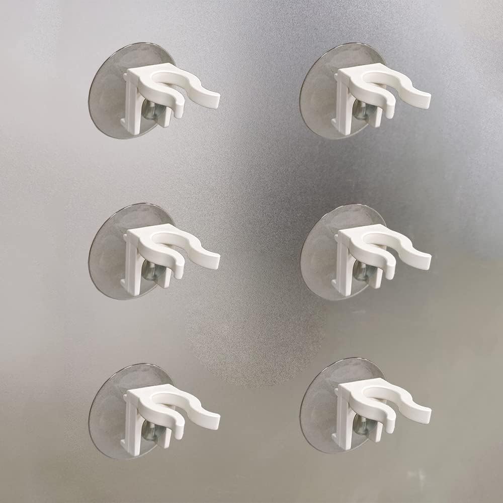 Window Suction Cups Candlestick Holder for Flameless Taper Candles, 6 Bulk Window