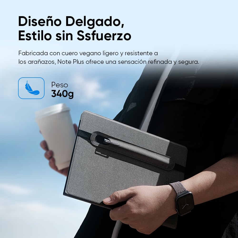 XPPen Note Plus Bluetooth 5.3 Notebook Inteligente A5 Hoja con 8192 Niveles de Presión para Estudiar Tomar Notas y Dibujar Compatoble con Android, iOS