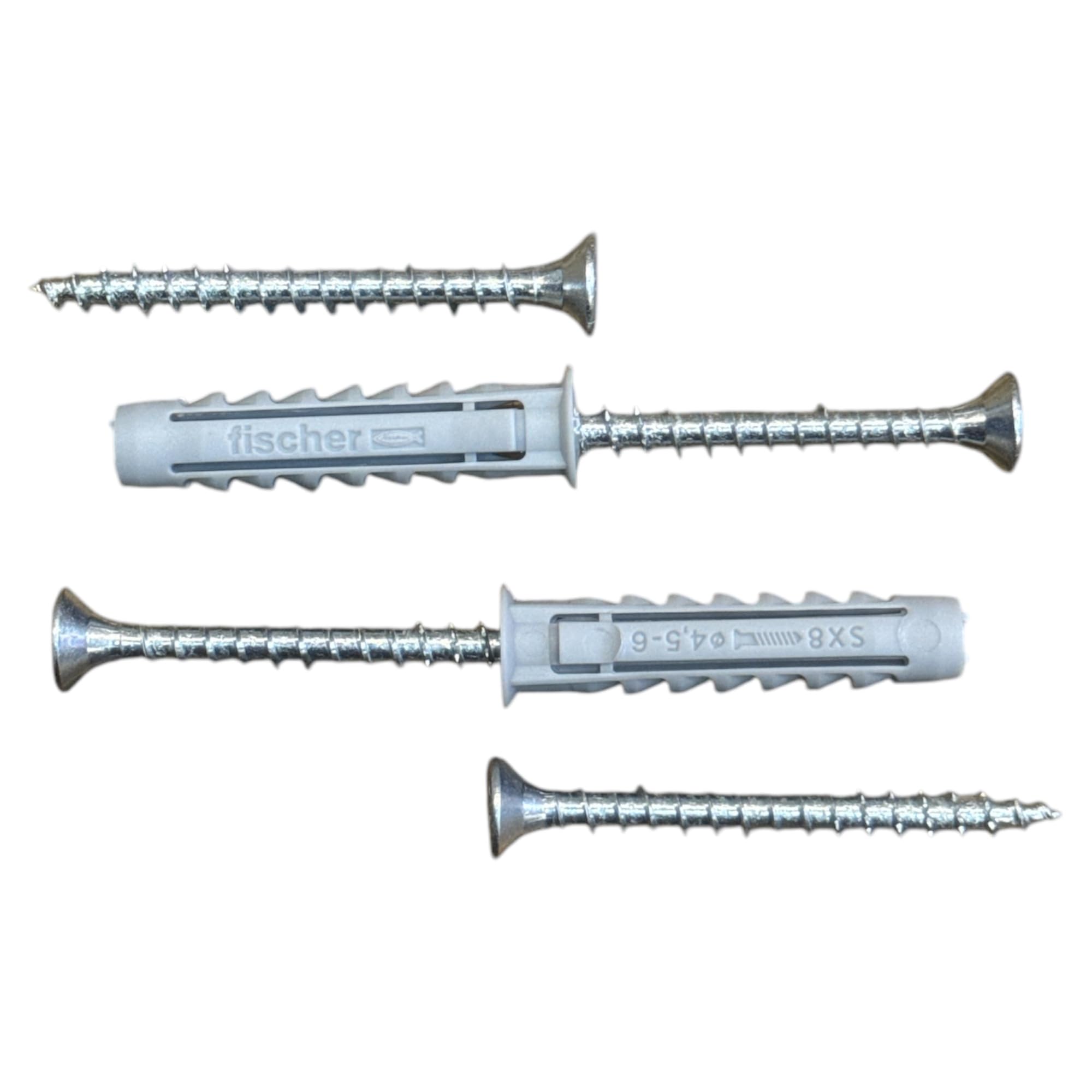 1000 Tasselli SX Fischer mm8 con 1000 Viti 5x50 zincate